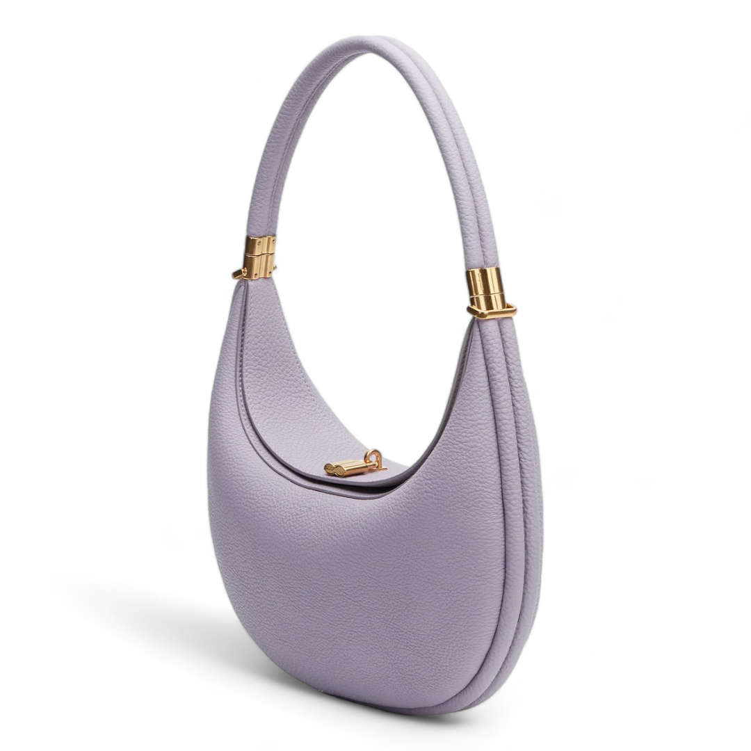 Crescent Leather Bag Women's Stylish Genuine Leather Handbag