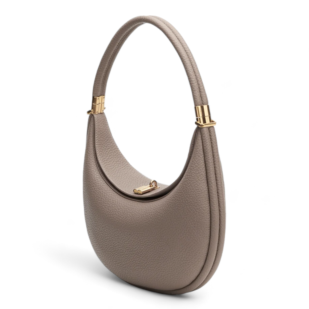 Crescent Leather Bag Women's Stylish Genuine Leather Handbag