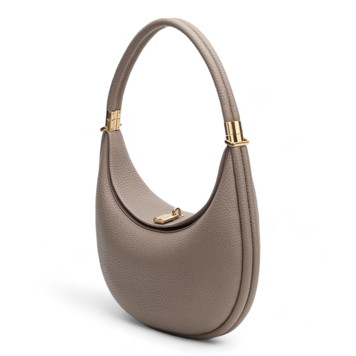 Crescent Leather Bag Women's Stylish Genuine Leather Handbag