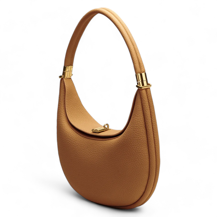 Crescent Leather Bag Women's Stylish Genuine Leather Handbag