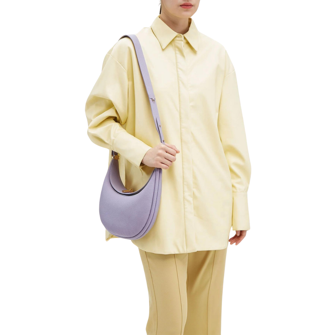 Crescent Leather Bag Women's Stylish Genuine Leather Handbag