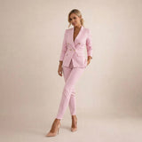 Women’s Wool Double-Breasted Blazer & Trouser Suit Set
