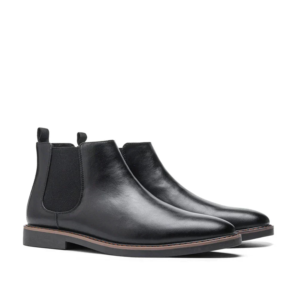 Men's Leather Ankle Chelsea Dress Boots