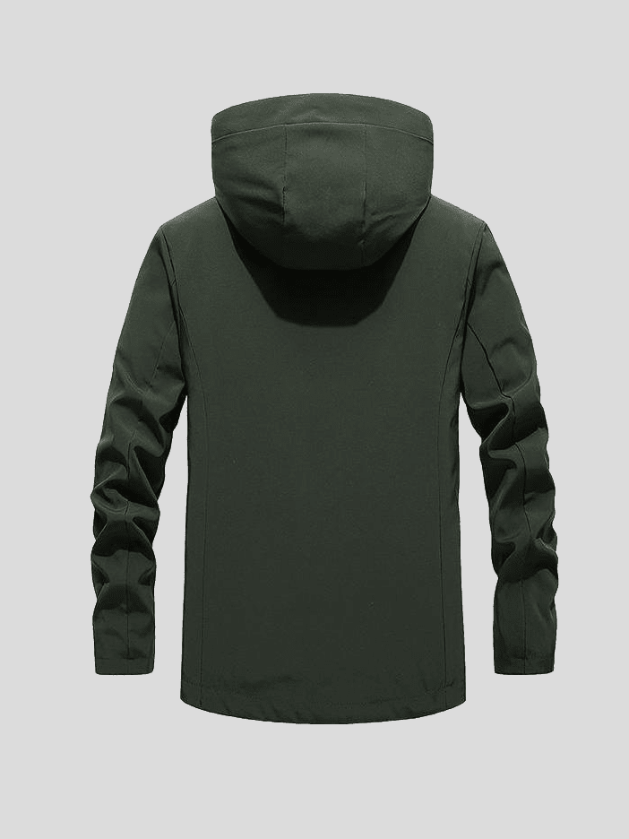 Men’s Water-Resistant Hooded Nylon Jacket
