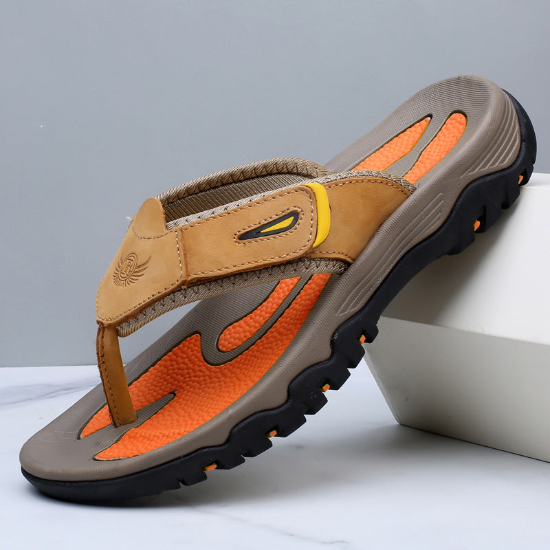Men's Orthopedic Leather Walking Sandals