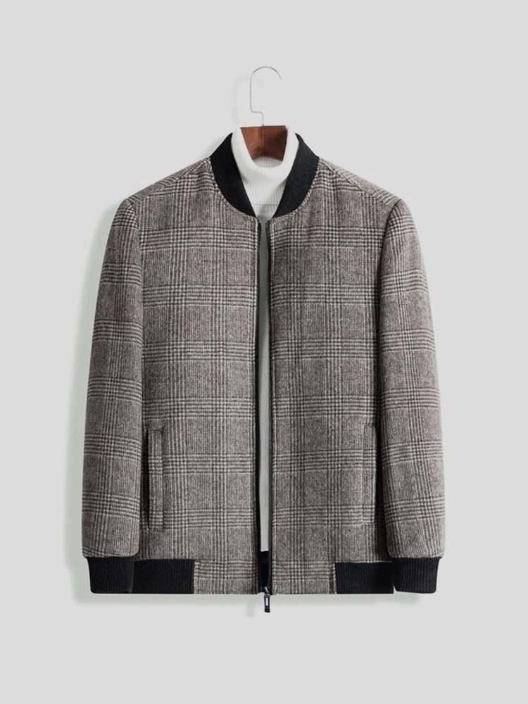 Men's Wool Bomber Jacket