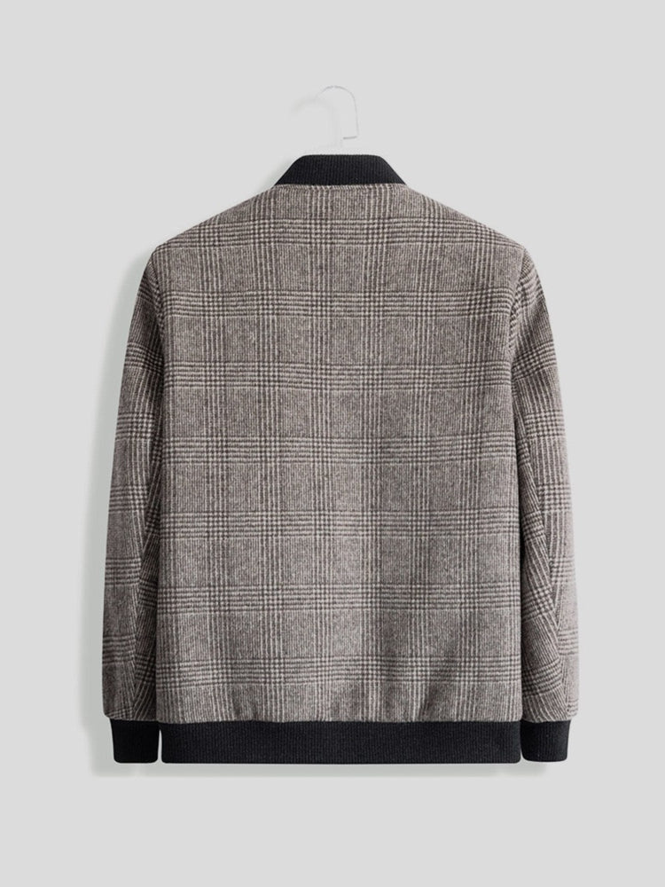 Men's Wool Bomber Jacket