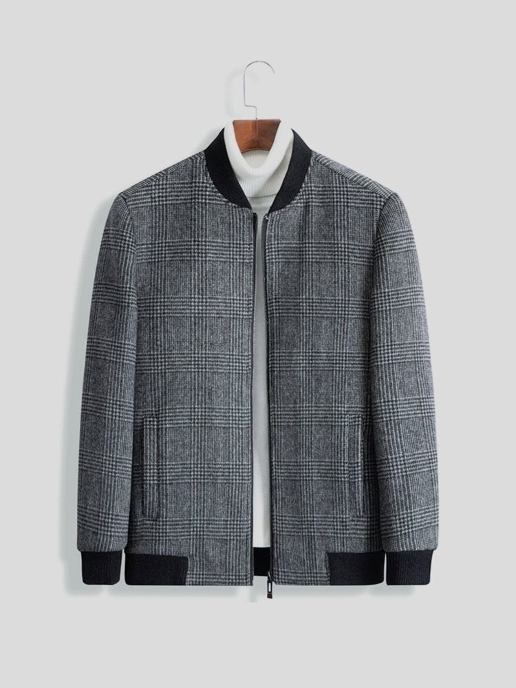 Men's Wool Bomber Jacket