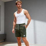 Men's Linen Shorts Gym Casual Swim Trunks