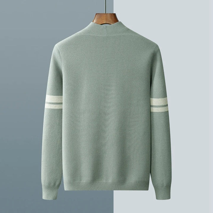 Men's Knit Button-Down Long-Sleeve Cardigan