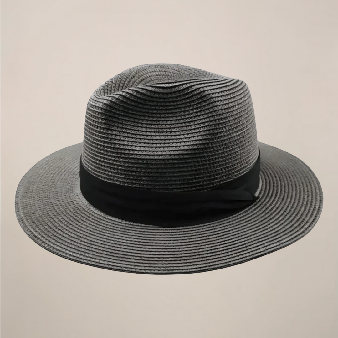 Men's Straw Panama Fedora Hat | Lightweight Breathable Sun Hat | Wide Brim Sun Hat