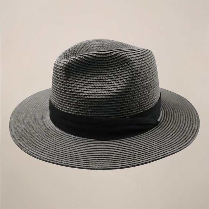 Men's Straw Panama Fedora Hat | Lightweight Breathable Sun Hat | Wide Brim Sun Hat