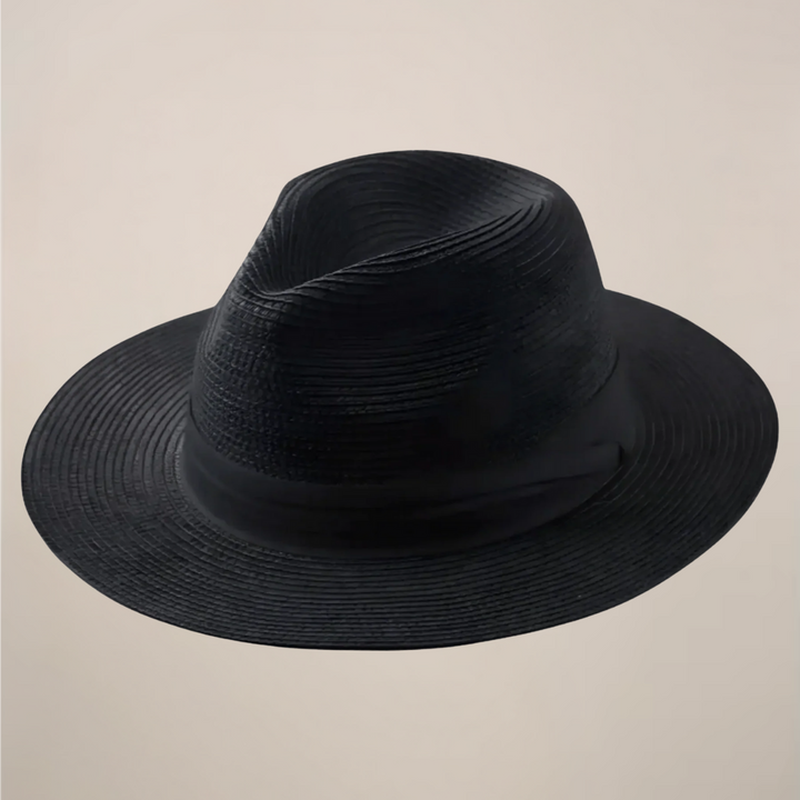 Men's Straw Panama Fedora Hat | Lightweight Breathable Sun Hat | Wide Brim Sun Hat