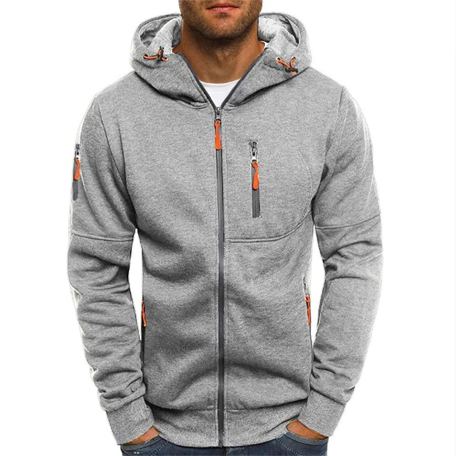Fleece Hoodie Men's Zip Up Heavyweight Sweatshirt