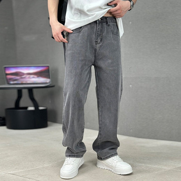 Jeans Men's Denim Baggy Wide Leg Relaxed Fit Pants