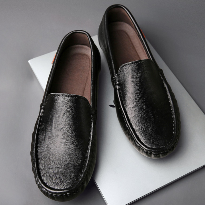 Loafers Men Leather Slip On Shoes