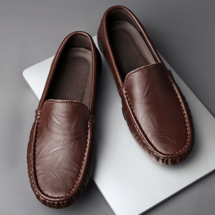 Loafers Men Leather Slip On Shoes