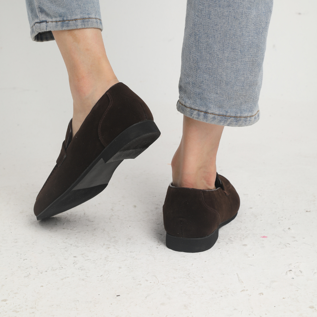 Men's Suede Penny Loafers Casual Formal Shoes