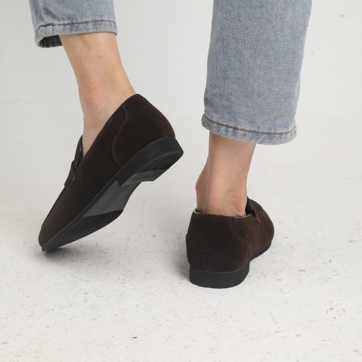 Men's Suede Penny Loafers Casual Formal Shoes