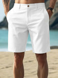 Chino Shorts Men's Linen Lightweight Tailored Fit Walking Shorts