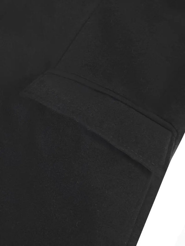 Men's Wool Overcoat Long Trench Jacket Outwear