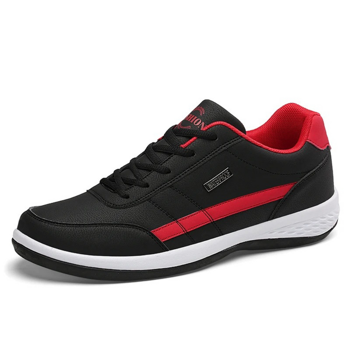 Leather Running Shoes Men's Walking Support Trainers