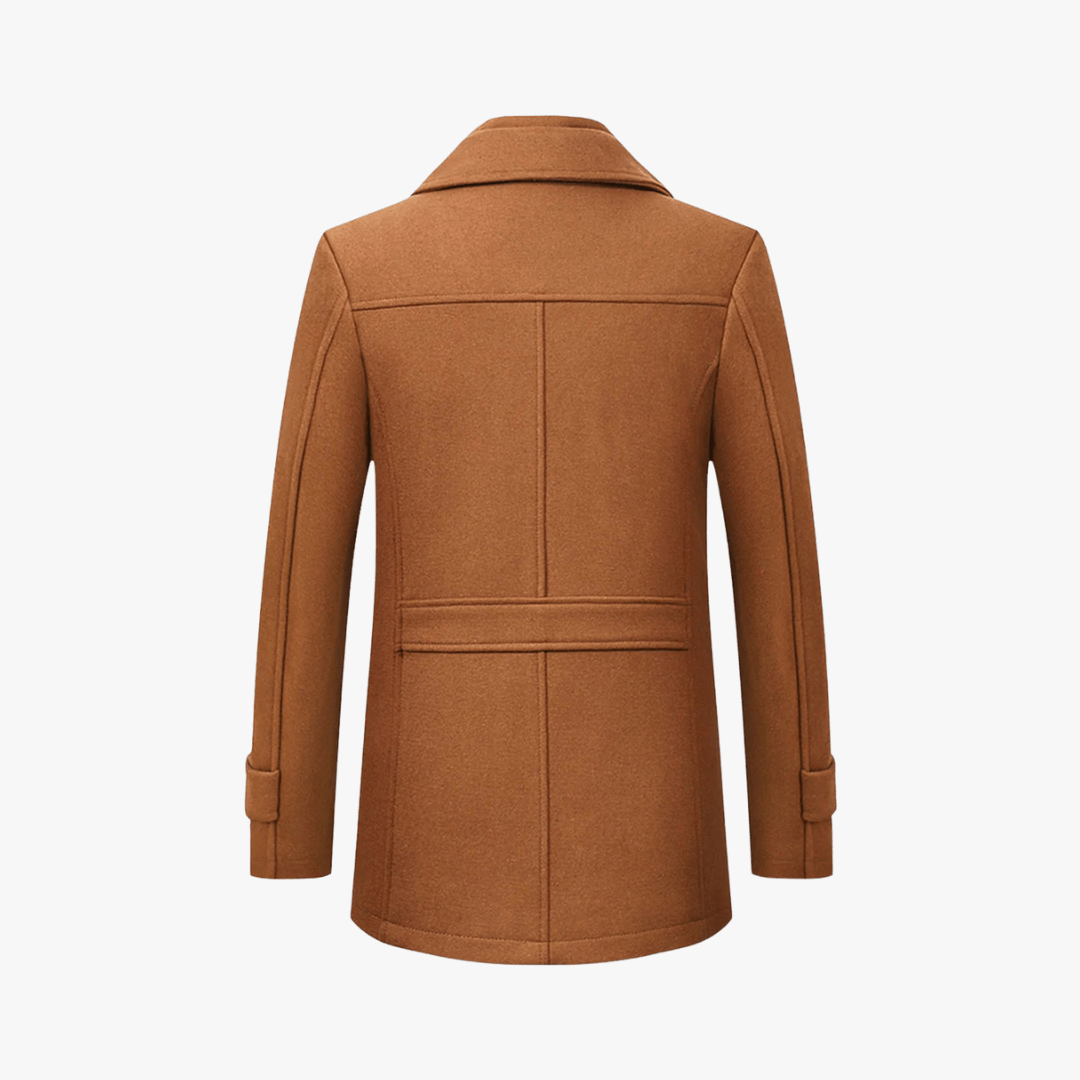 Men's Overcoat Wool Pea Coat Casual Jacket