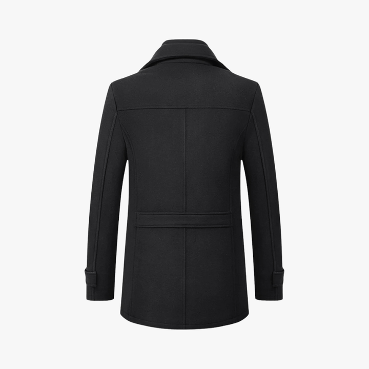 Men's Overcoat Wool Pea Coat Casual Jacket