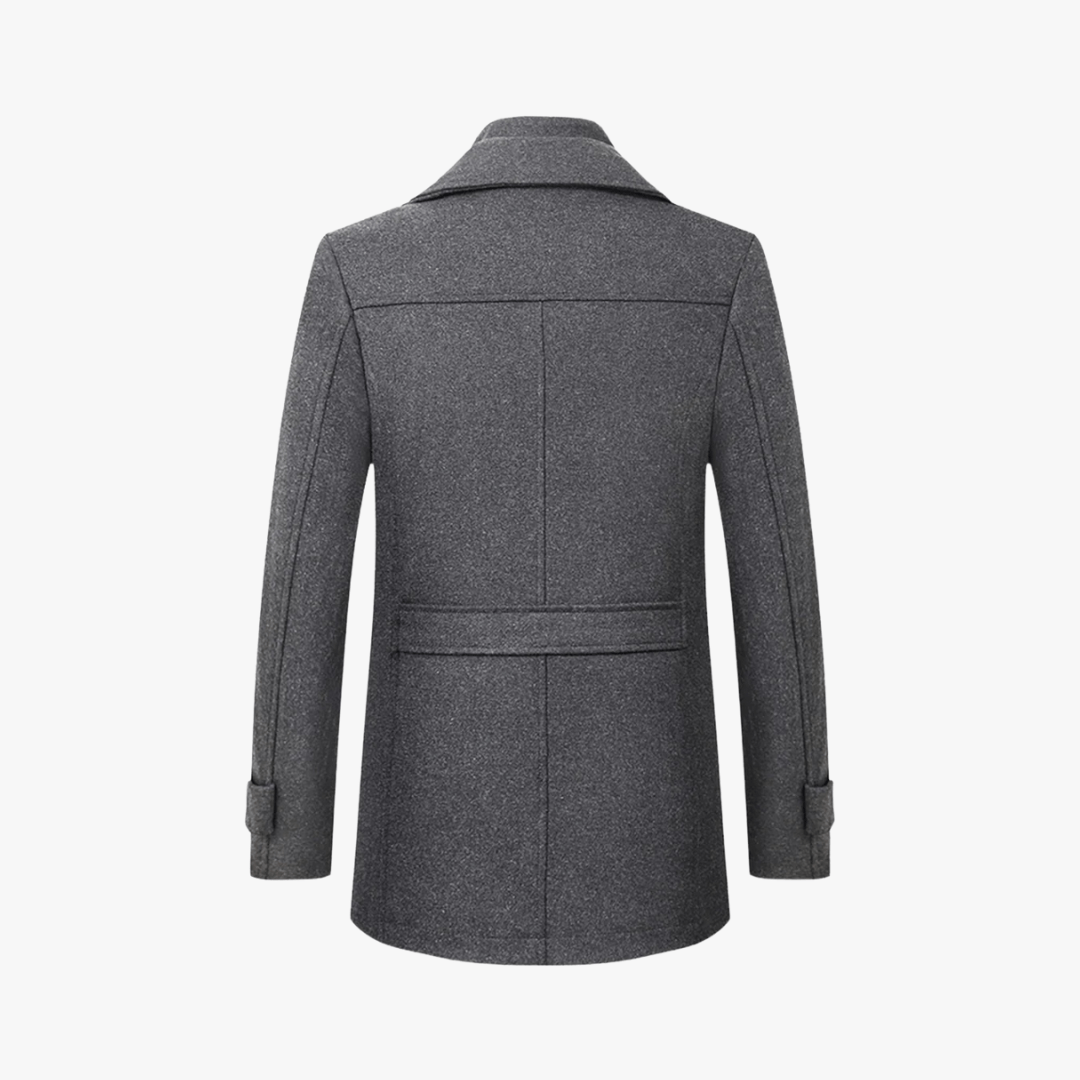 Men's Overcoat Wool Pea Coat Casual Jacket