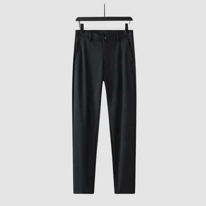 Men's Merino Wool Tailored Slim Fit Dress Trousers