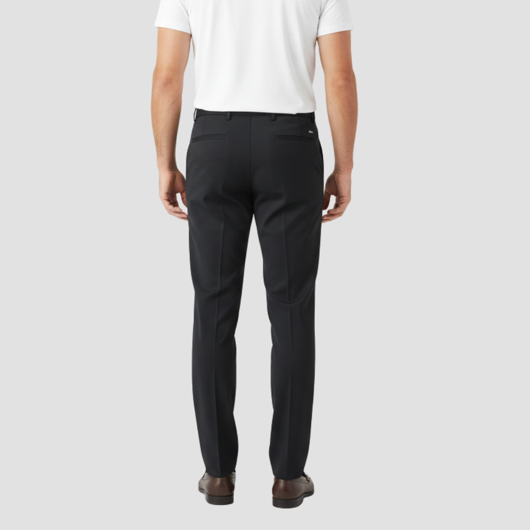 Men's Merino Wool Tailored Slim Fit Dress Trousers