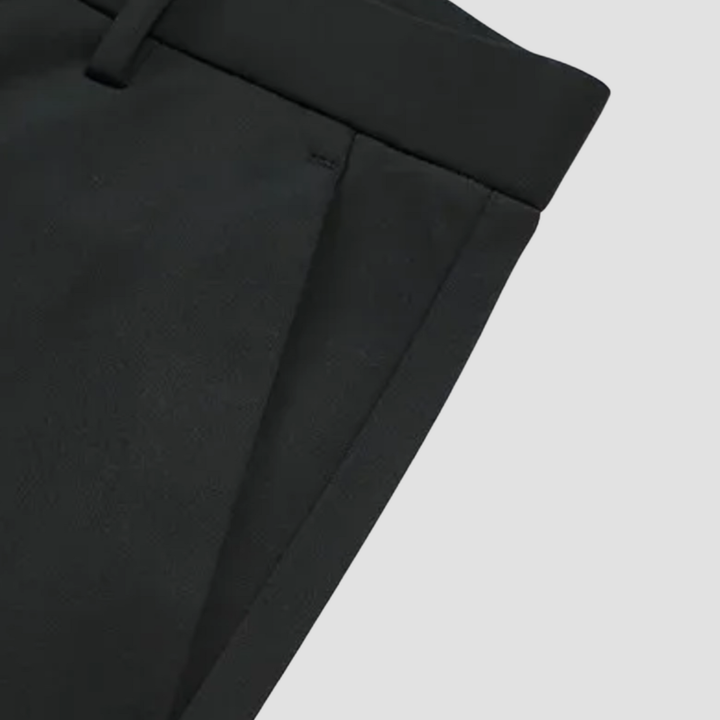 Men's Merino Wool Tailored Slim Fit Dress Trousers
