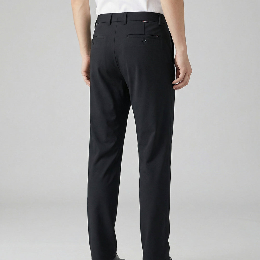 Men's Merino Wool Tailored Slim Fit Dress Trousers