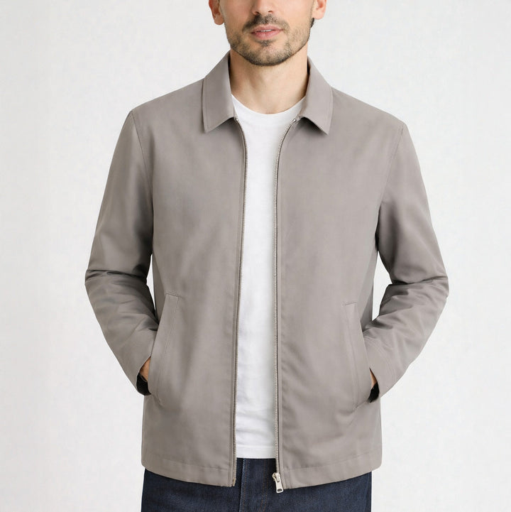 Men's Fleece Harrington Zipper Jacket