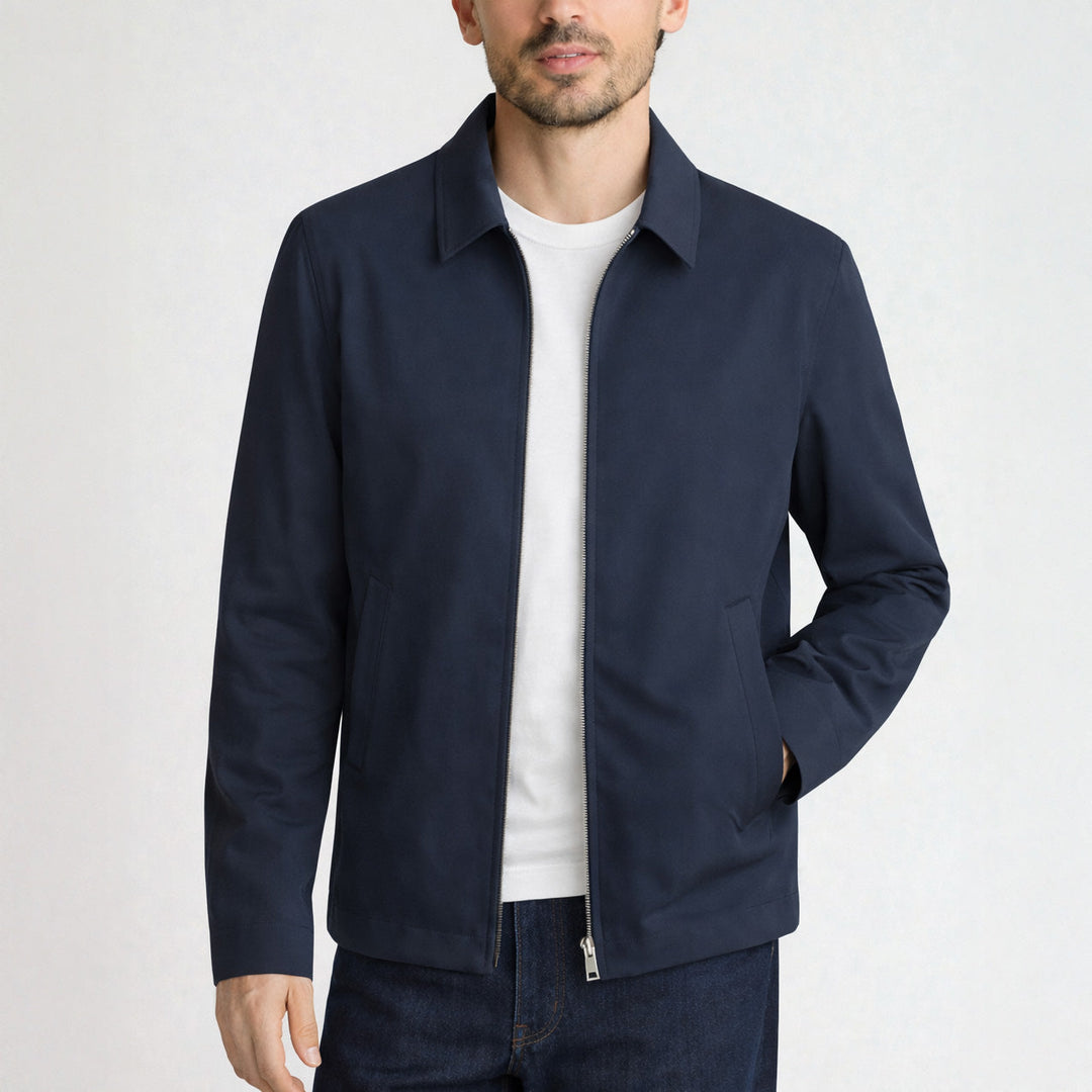 Men's Fleece Harrington Zipper Jacket