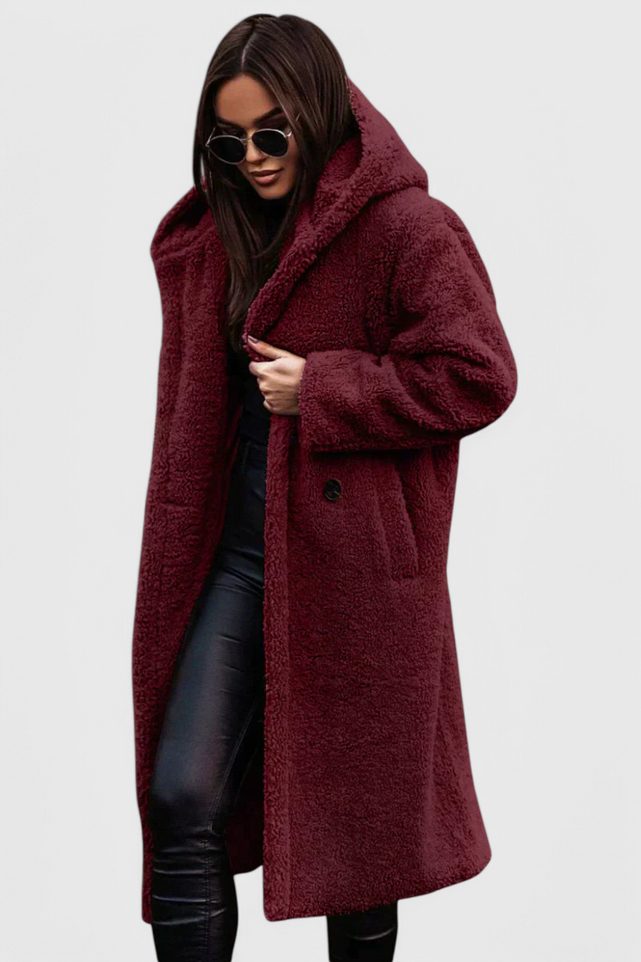Women’s Oversized Faux-Fur Teddy Long Coat