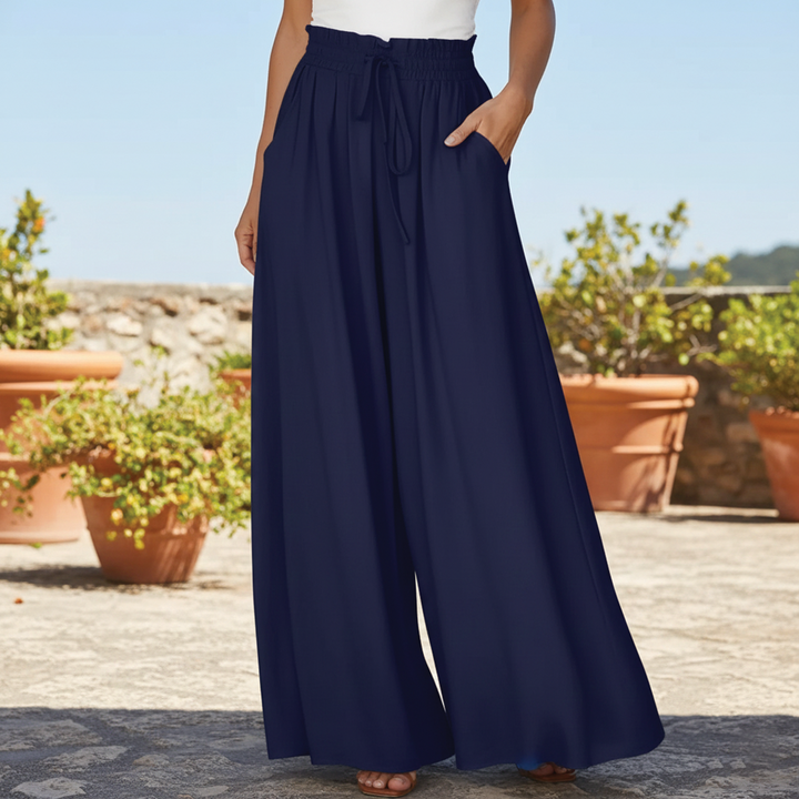 Women's Wide Leg Linen Pants High Waisted Trousers
