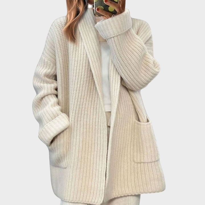 Women's Wool Knit Cardigan Jacket Oversized Sweater