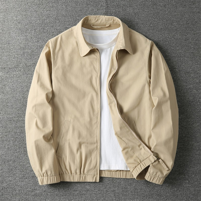 Men's Nylon Bomber Jacket Windbreaker Casual Coat