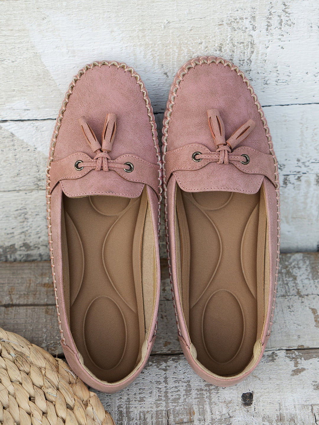 Loafers Womens Suede Slip On Flat Shoes
