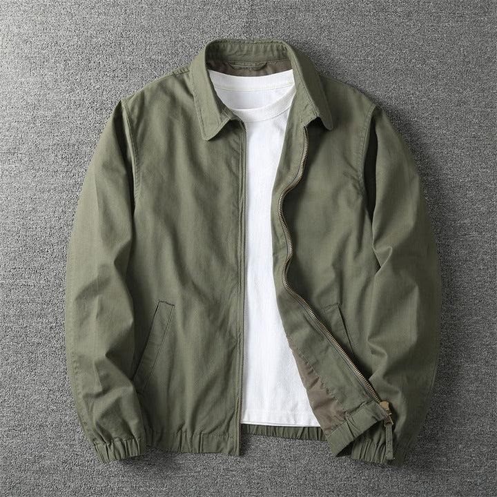 Men's Nylon Bomber Jacket Windbreaker Casual Coat