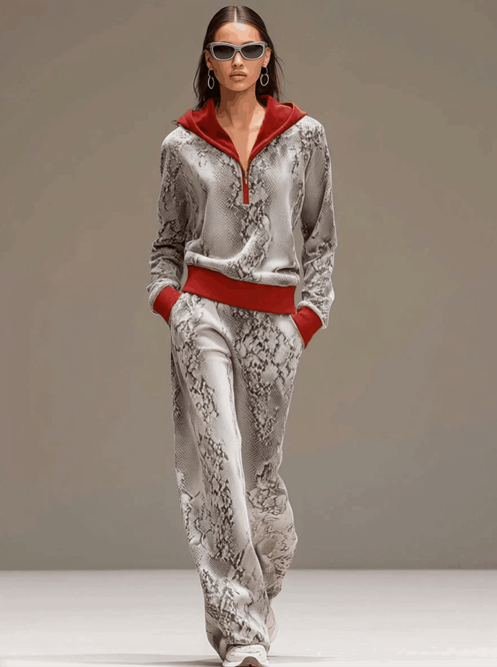 Women’s Velvet Hooded Jogger Set