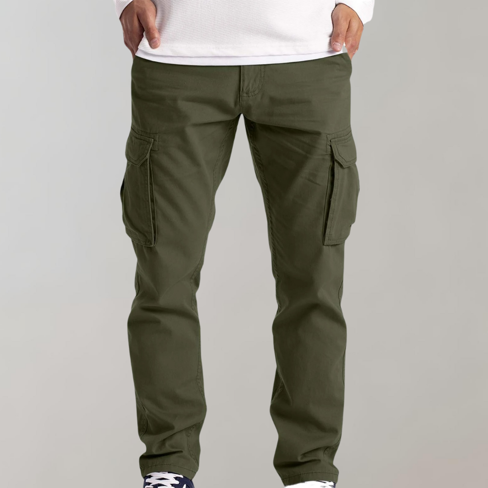 Men’s Lightweight Woolmix Cargo Pants Tapered Fit