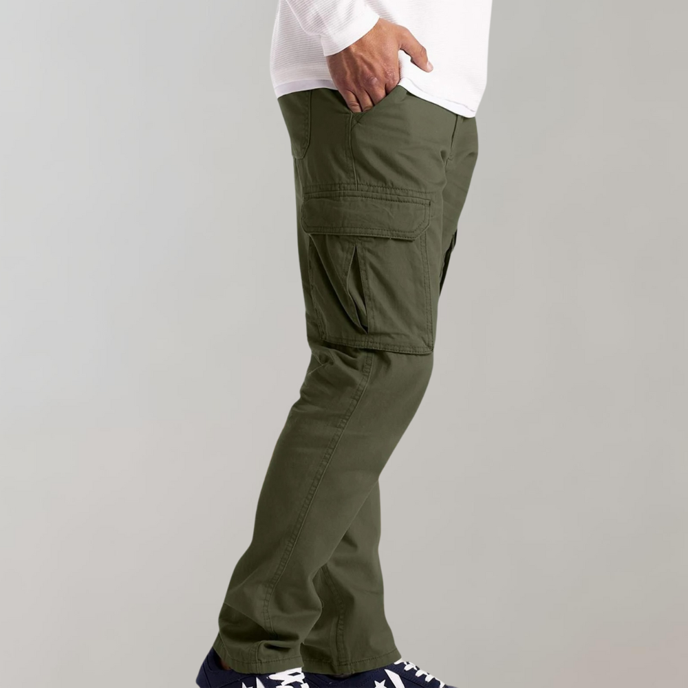 Men’s Lightweight Woolmix Cargo Pants Tapered Fit