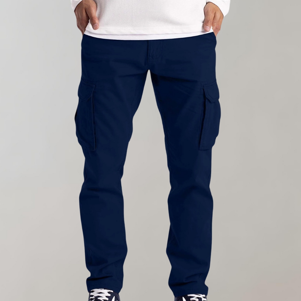 Men’s Lightweight Woolmix Cargo Pants Tapered Fit