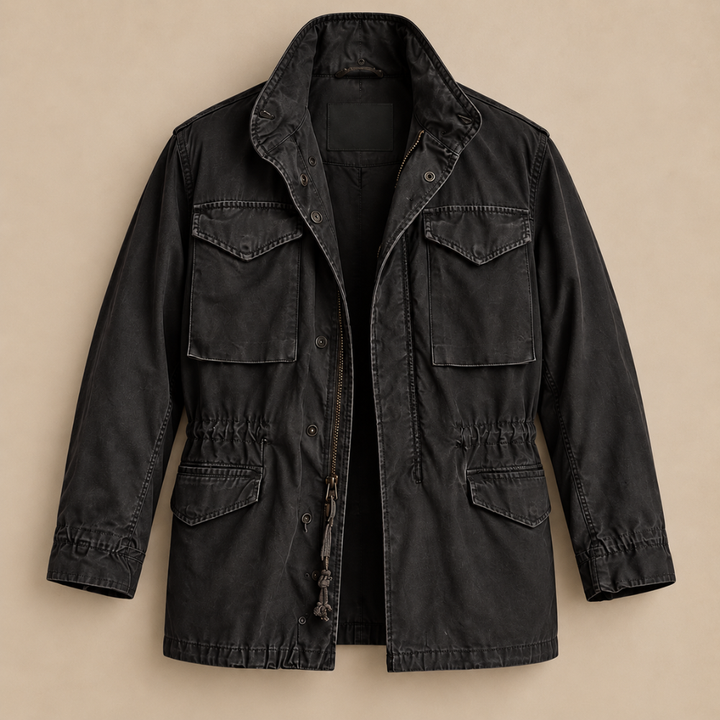Men's Canvas Military Utility Field Jacket Outerwear Coat