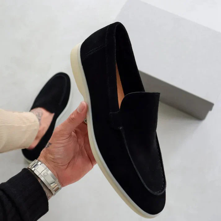 Men's Leather Slip-On Loafer Shoes