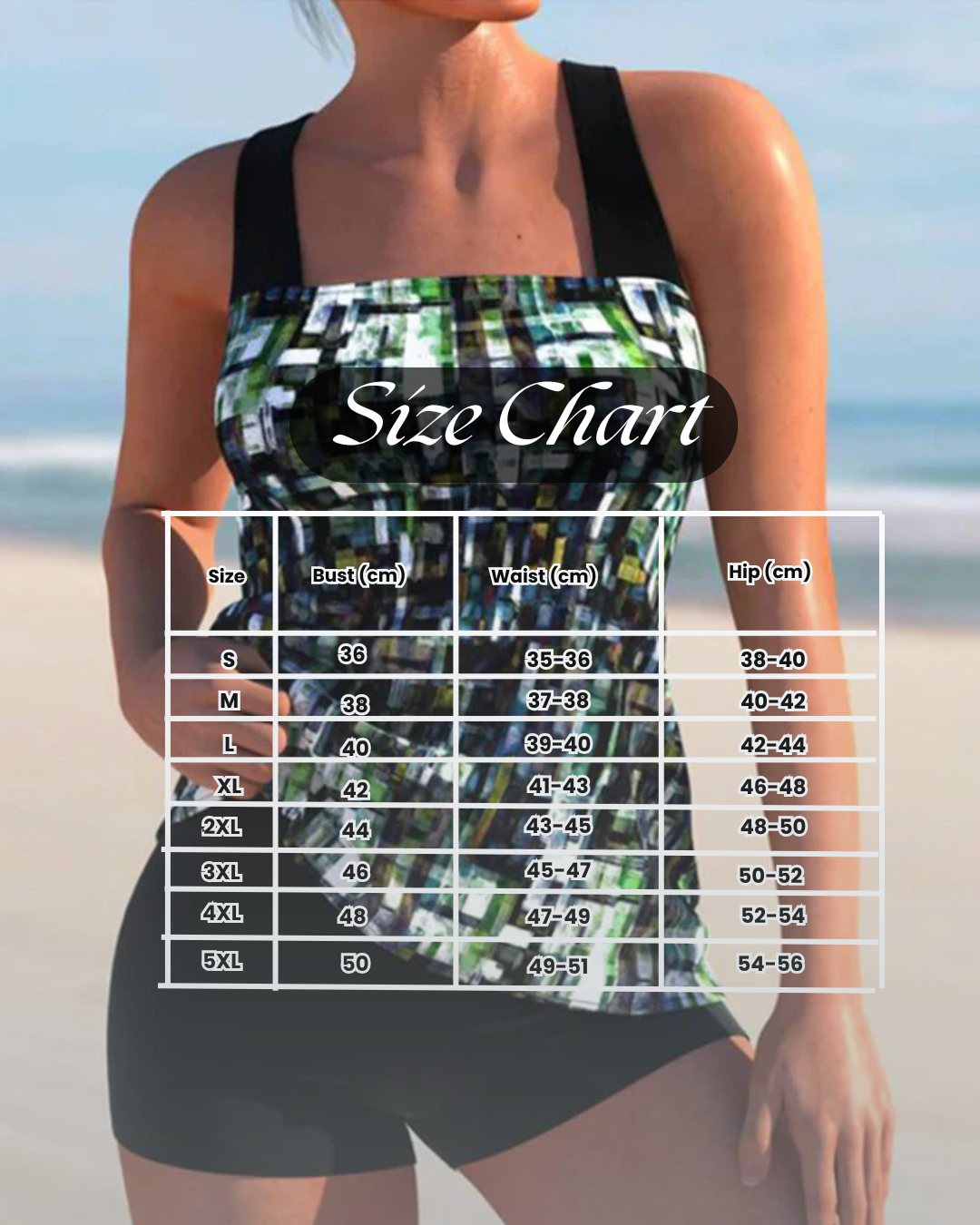 Tankini Swimsuit Women's Summer Two Piece Cotton Blend Swimwear Set with Shorts