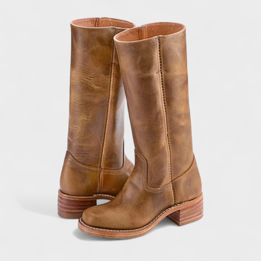 Women’s Leather Knee-High Riding Boots