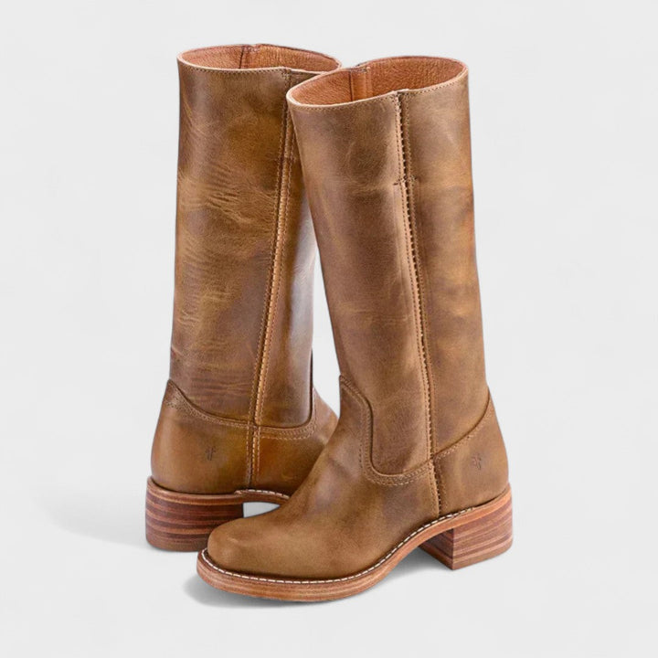 Women’s Leather Knee-High Riding Boots